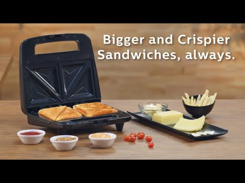 Philips Sandwich maker HD2288/00 - Tasty sandwiches at the touch of a button